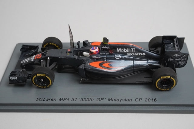1:43 Spark S5024 McLaren Honda MP4-31 Malaysian GP 2016 #22 model car