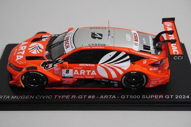1:43 Spark SGT151 Honda ARTA Mugen Civic Type R-GT Super GT GT500 2024 #8 model car