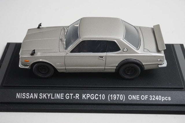 1:43 EBBRO 43172 Nissan Skyline GT-R KPGC10 1970 Silver model car