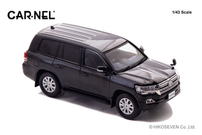 CN431505 CAR-NEL 1:43 Toyota Land Cruiser AX G selection (URJ202) 2015 Black model car