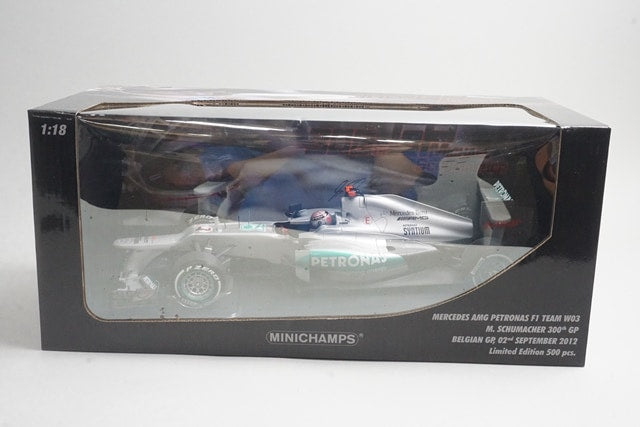 1:18 MINICHAMPS 113120307 Mercedes-AMG Petronas Belgian GP 2012 #7 model car