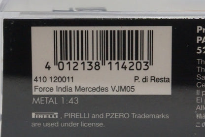 1:43 MINICHAMPS 410120011 Force India Mercedes VJM05 2012 model car
