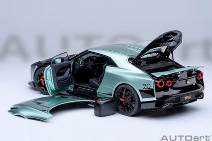 77512 AUTOart 1:18 Nissan GT-R50 by ITALDESIGN Metallic Green Black model car