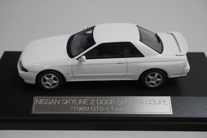 1:43 Hi-Story HS022 Nissan Skyline Sports Coupe GTS-t Type M 1989 Crystal White model car