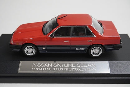 1:43 Hi-Story HS048RE Nissan Skyline Sedan 2000 Turbo Intercooler RS-X 1984 Red model car