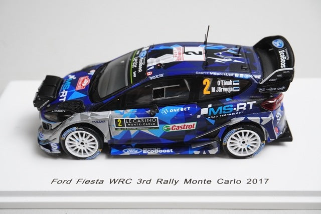 1:43 Spark S5161 Ford Fiesta WRC Monte Carlo Rally 2017 #2 model car