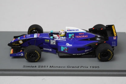 1:43 SPARK S6966 Simtec S951 Monaco GP 1995 #11 D. Scatterella model car