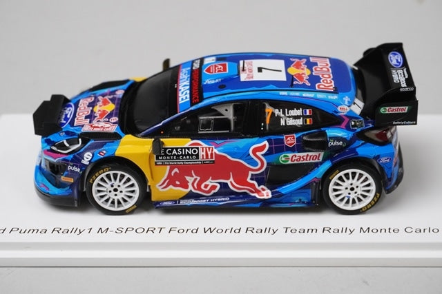 1:43 SPARK S6715 Ford Puma M-Sport World Rally Team Monte Carlo Rally 2023 #7 P-L.Roubaix / N.Gillesoul model car