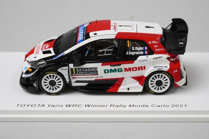 1:43 SPARK S6582 Toyota Yaris WRC Monte Carlo Rally 2021 #1 S. Ogier / J. Ingrassia model car