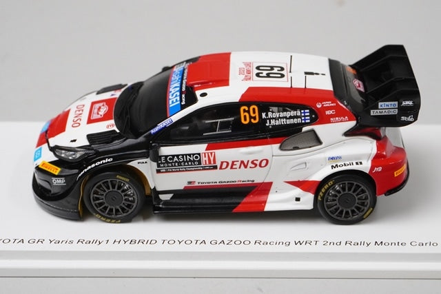 1:43 SPARK S6720 Toyota GR Yaris Rally 1 Hybrid Gazoo Racing WRT 2nd 2023 #69 K.Rovanper / J.Haluttunen model car