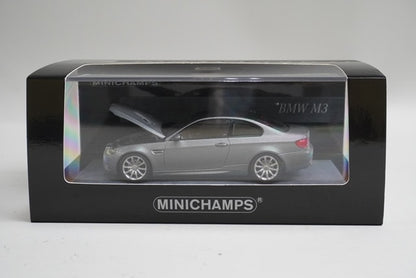 1:43 MINICHAMPS 436026321 BMW M3 (E92) 2008 Matte Grey model car