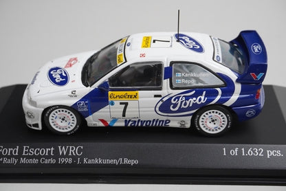 1:43 MINICHAMPS 430988707 Ford Escort WRC Monte Carlo Rally 1998 #7 model car