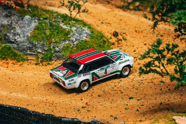 T64-094-78RP04 Tarmac Works 1:64 Abarth FIAT 131 Rally Rallye de Portugal Vinho do Porto 1978 Winner Markku Alen Ilkka Kivimaki