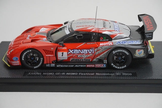 1:43 EBBRO 44201 Nissan Xanavi Nismo GT-R Nismo Festival 2008 #1 model car