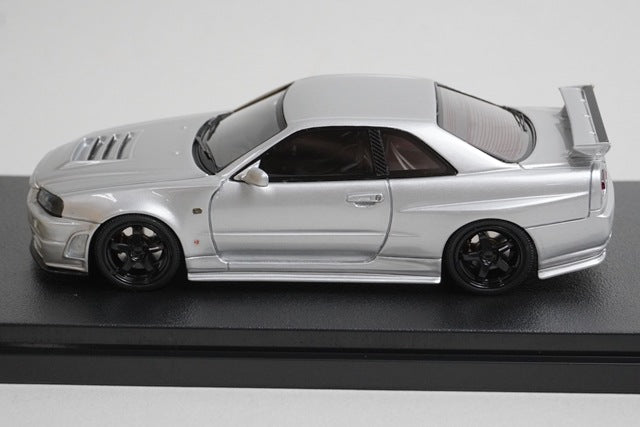 1:43 HPI 8851 Hobby Japan Custom Nissan NISMO R34 Z-tune Proto Original Silver model car