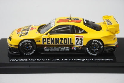 1:43 EBBRO 44251 Nissan Pennzoil Nismo GT-R Motegi GP 1998 #23 Yellow model car