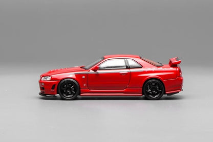 [ Pre-order ] M63420 MOTORHELIX 1:64 Scale Nissan Skyline GT-R (R34) Nismo Customized Red