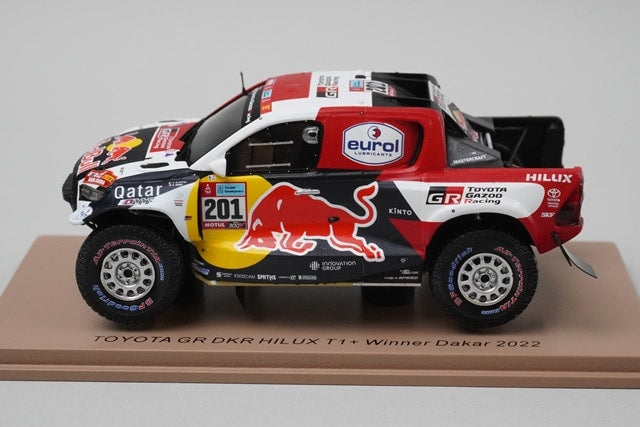 1:43 Spark S5870 Toyota GR DKR Hilux T1+ Dakar 2022 #201 model car