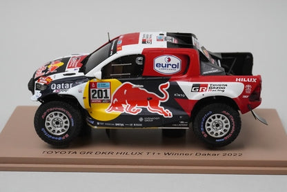 1:43 Spark S5870 Toyota GR DKR Hilux T1+ Dakar 2022 #201 model car