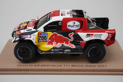 1:43 Spark S5871 Toyota GR DKR Hilux T1+ Dakar 2023 #200 model car
