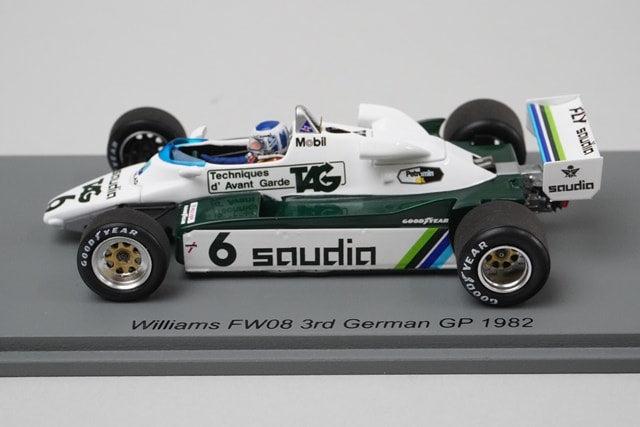 1:43 Spark S7499 Williams FW08 German Grand Prix 1982 #6 model car