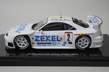 1:43 EBBRO 44253 Nissan ZEXEL Skyline R33 JGTC 1998 #2 model car