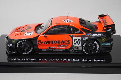 1:43 EBBRO 44254 Nissan ARTA Skyline R33 JGTC 1998 #50 High Downforce model car