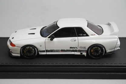 1:43 ignition model IG1526 Nissan TOP SECRET GT-R VR32 White model car