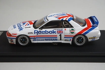 1:43 HPI 8605 Mirage Nissan Reebok Skyline GT-R JTC West Japan 1990 #1 model car