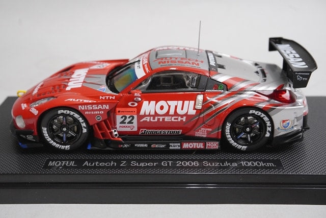 1:43 EBBRO 43830 Nissan Motul Autech Z Super GT 1000km Suzuka 2006 #22 model car
