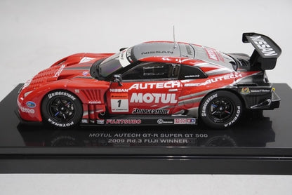 1:43 EBBRO 44232 Nissan Motul Autech GT-R Super GT500 Rd.3 Fuji 2009 #1 model car