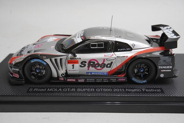 1:43 EBBRO 44679 Nissan S-Road Mora GT-R Super GT500 NISMO Festival 2011 #1 model car