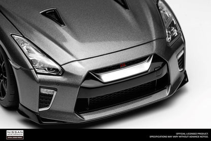 M83507 MOTORHELIX 1:18 Nissan GT-R (R35) Track Edition Engineered By NISMO 2020 Dark Metal Grey
