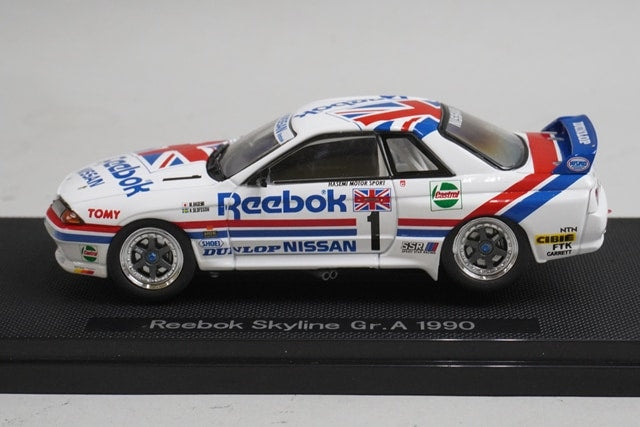 1:43 EBBRO 44160 Nissan Reebok Skyline Gr.A 1990 #1 model car