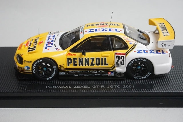 1:43 EBBRO P421 Nissan Pennzoil ZEXEL GT-R JGTC 2001 #23