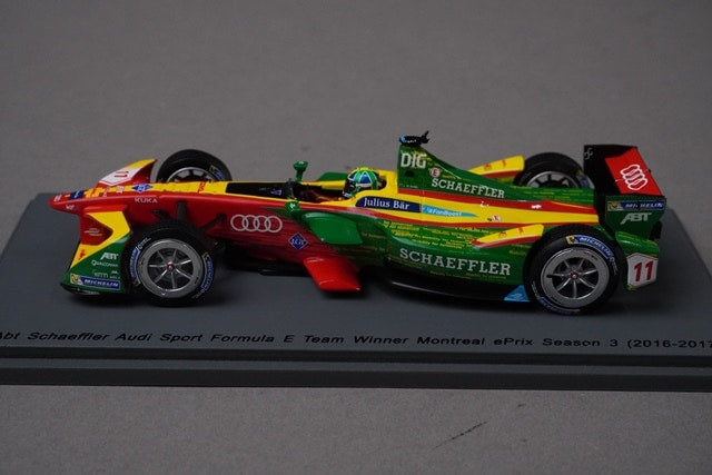 1:43 Spark 43FE03 ABT Schaeffler Audi Sport Formula Montreal ePrix Season 3 2016-2017 #11