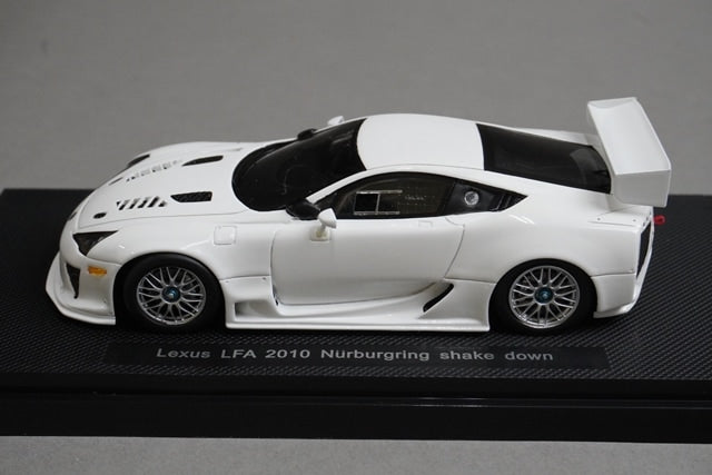 1:43 EBBRO 44437 Lexus LFA Nurburgring 2010 Shakedown Specification model car