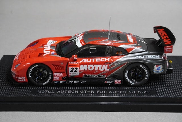 1:43 EBBRO KWAM122015 Dealer Nissan Motul Autech GT-R Super GT500 Fuji 2008 #22 Low Downforce