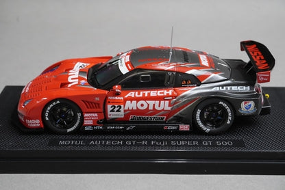 1:43 EBBRO KWAM122015 Dealer Nissan Motul Autech GT-R Super GT500 Fuji 2008 #22 Low Downforce