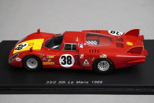 1:43 SPARK S4367 Alfa Romeo 33/2 Le Mans 5th 1968 #38 model car