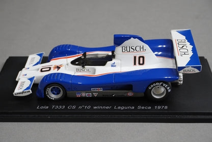 1:43 SPARK S1144 Lola T333 CS Laguna Seca 1978 #10 model car