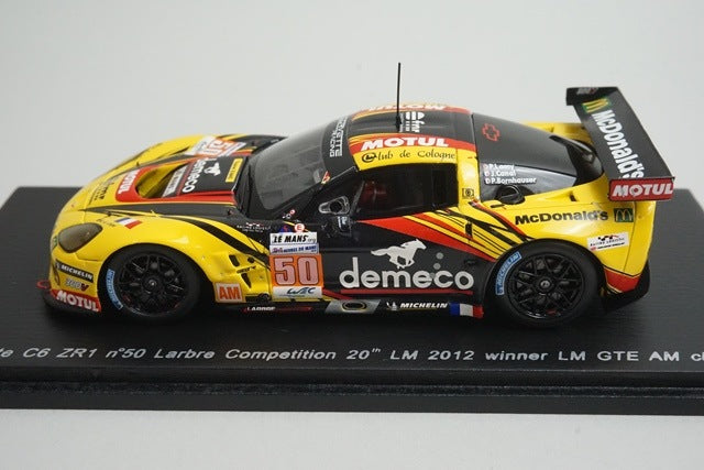 1:43 SPARK S3733 Chevrolet Corvette C6 ZR1 Larbre Competition #50 20th Le Mans LMGTE AM Class 2012