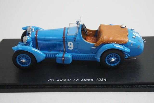 1:43 SPARK 43LM34 Alfa Romeo 8C Le Mans 1934 #9 model car