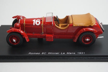 1:43 SPARK 43LM31 Alfa Romeo 8C Le Mans 1931 #16