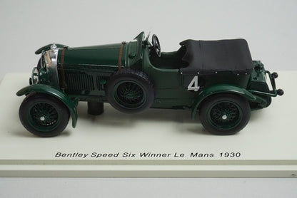 1:43 SPARK 43LM30 Bentley Speed Six Le Mans 1930 #4 model car