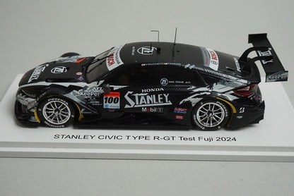 1:43 SPARK TK-SGT2024T Kunimitsu Custom Honda Stanley Civic Type R-GT Fuji 2024 #100 Special Package
