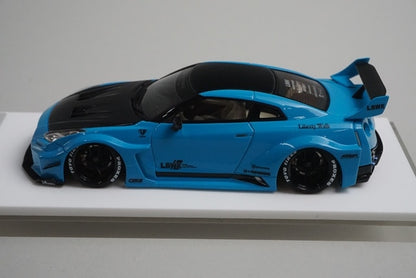 1:43 Make Up EIDOLON LB012D Nissan LBWK LB-Silhouette Works GT 35GT-RR Miami Blue