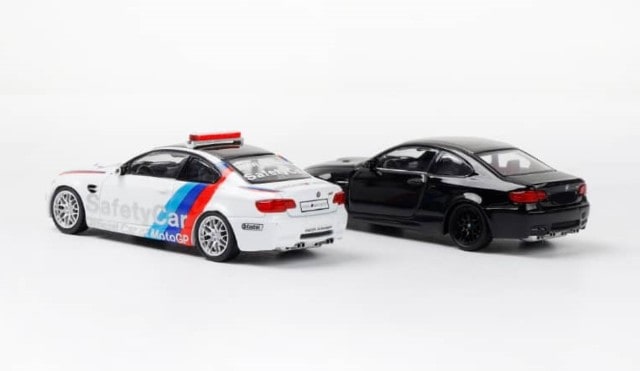 Fine model 1:64 BMW Coupe M3 E92 COUPE Metallic Black Carbon Top model car