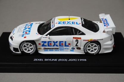 1:43 EBBRO 44193 Nissan ZEXEL Skyline JGTC 1998 #2 model car