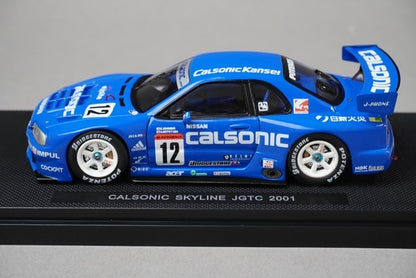 1:43 EBBRO P420 Nissan Skyline JGTC 2001 #12 model car
